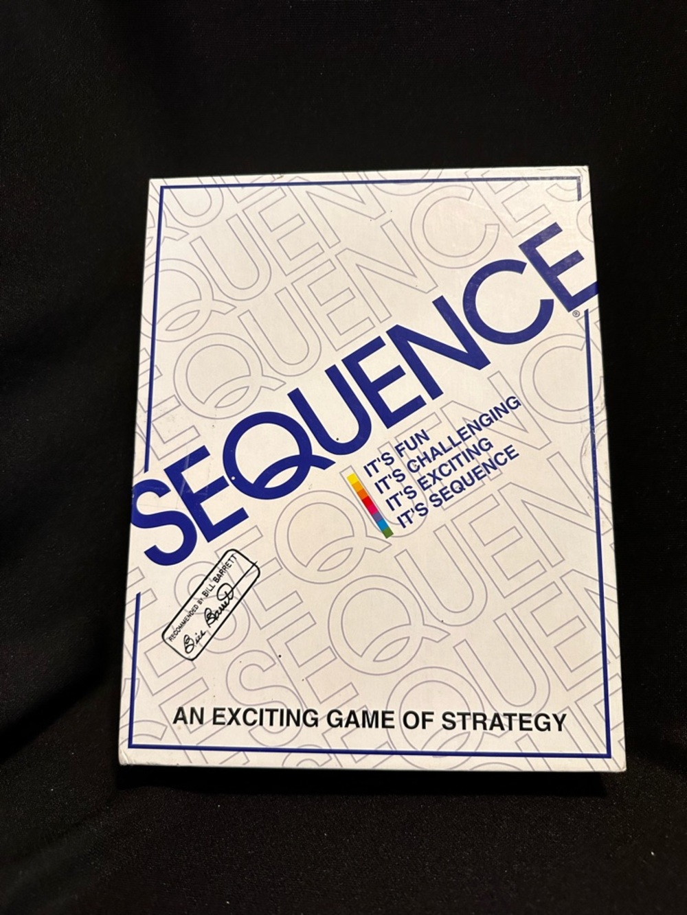Jax Sequence Game Set with Red, Blue & Green Chips Vintage 1995